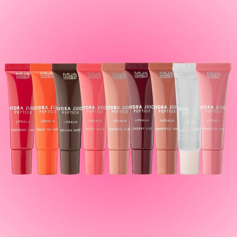 HYDRA JUICE HUNS - including Hydra Juice Peptide Balm in Coconut Sugar, Heartfelt Hun, Caramel Glaze, Berry Bliss, Cherry Kiss & Watermelon Sorbet